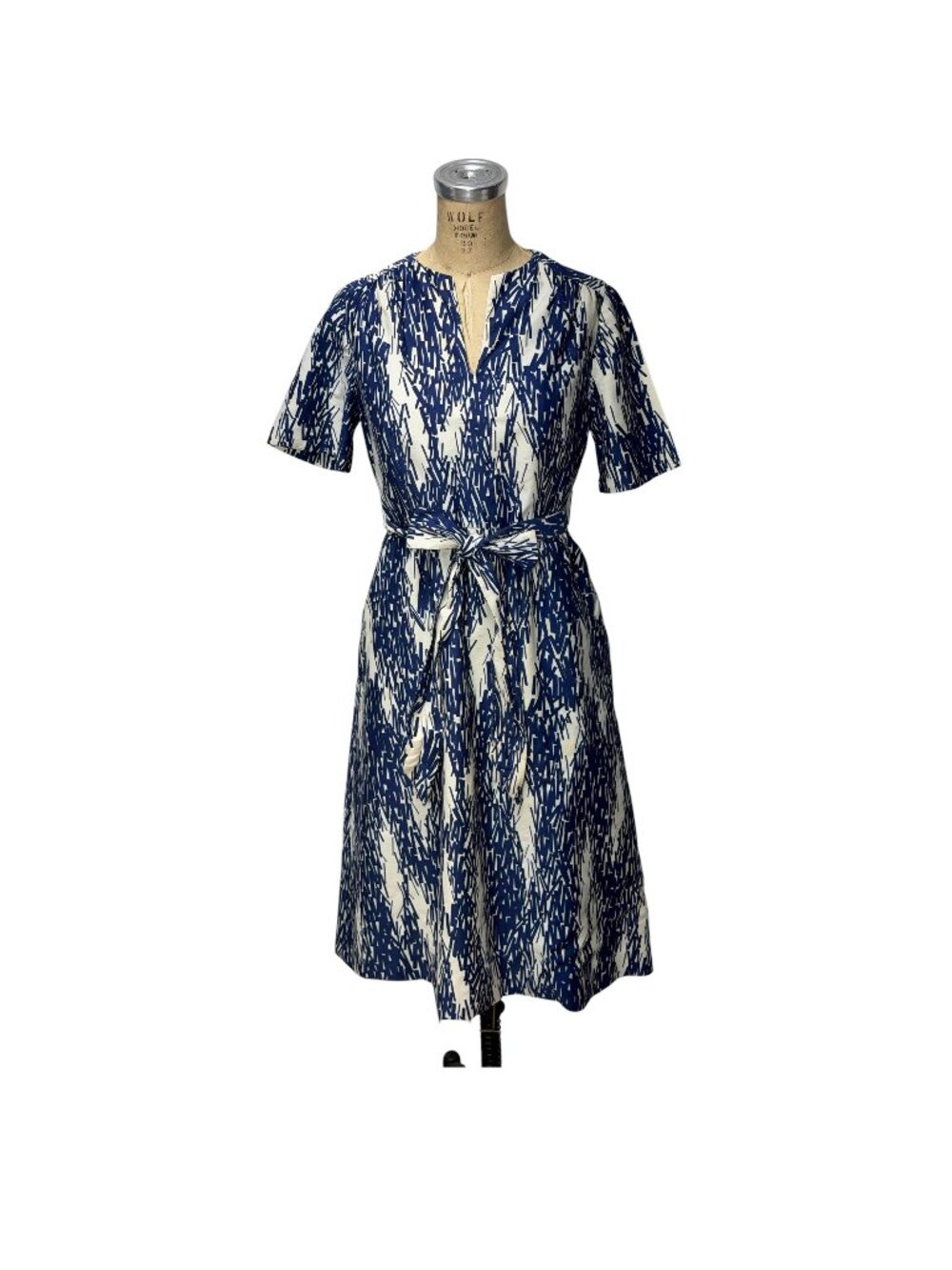 1970s dress with abstract print by Fine Feathers Size M